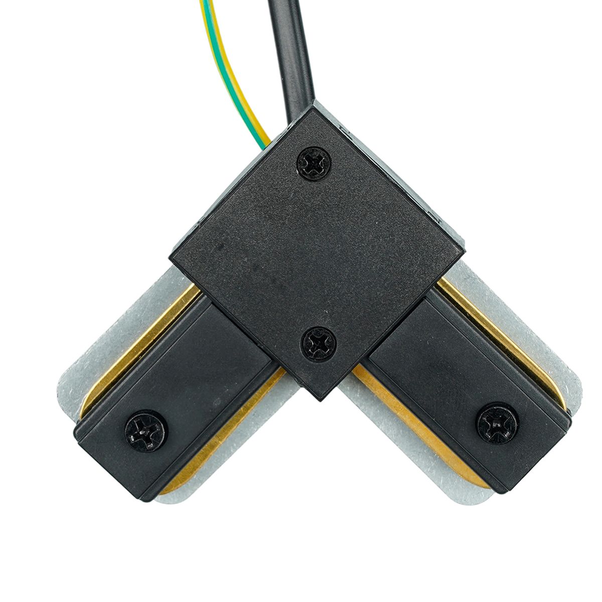 фото коннектор угловой для шинопровода с проводом feron ld1021c для cab1007 52154 | 220svet.ru