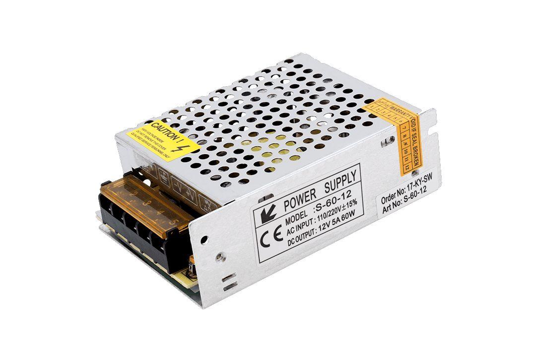 фото блок питания swg 12v 60w ip20 5a s-60-12 000142 | 220svet.ru