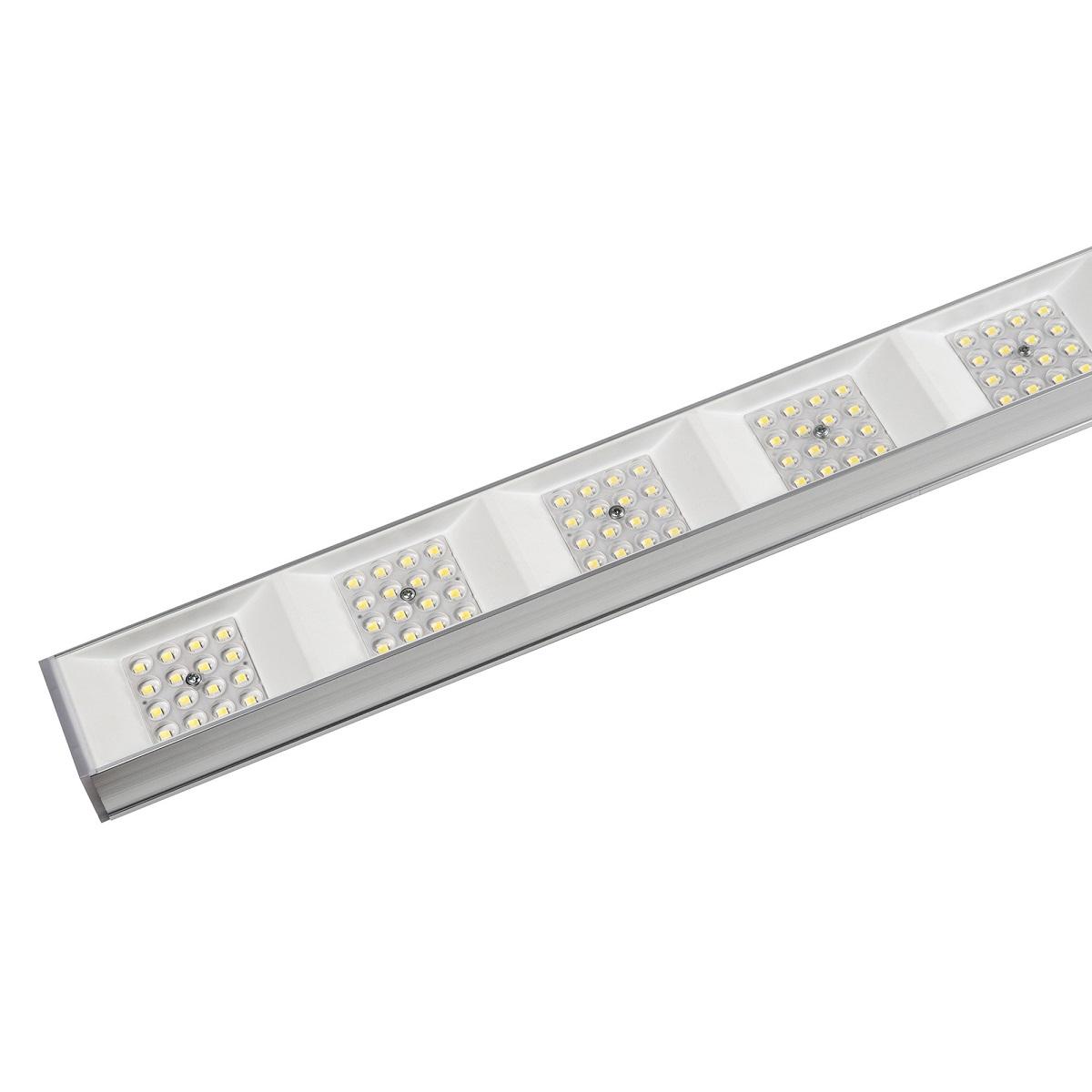 фото линейный светодиодный светильник uniel ulo-el120b-100w/6500k/k silver linkable ul-00010694 | 220svet.ru