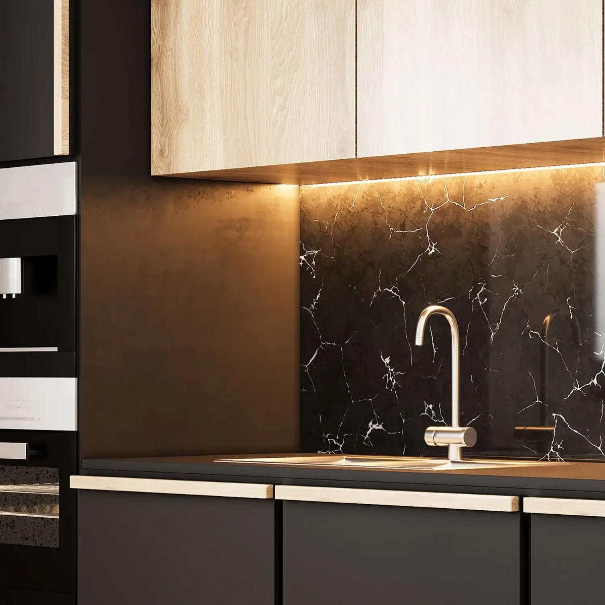 фото лента gauss 12w/m 120led/m 2835smd теплый белый 5m bt070 | 220svet.ru