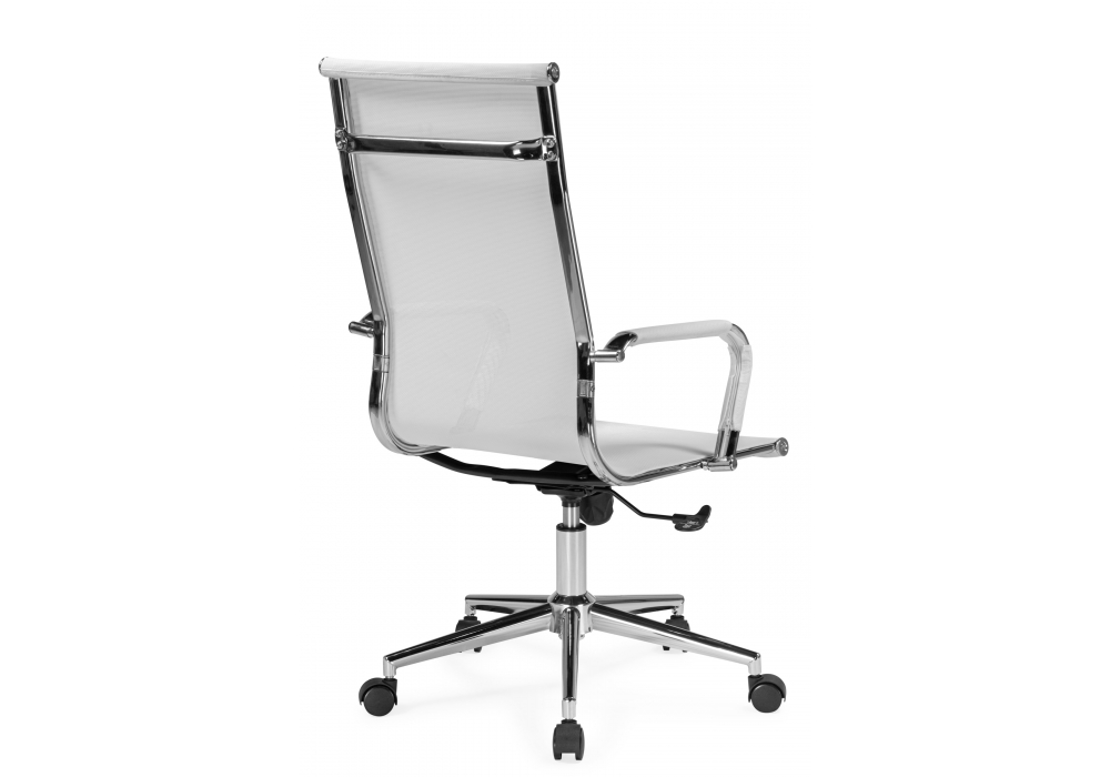 фото компьютерное кресло woodville reus сетка белый / хром 15969 | 220svet.ru