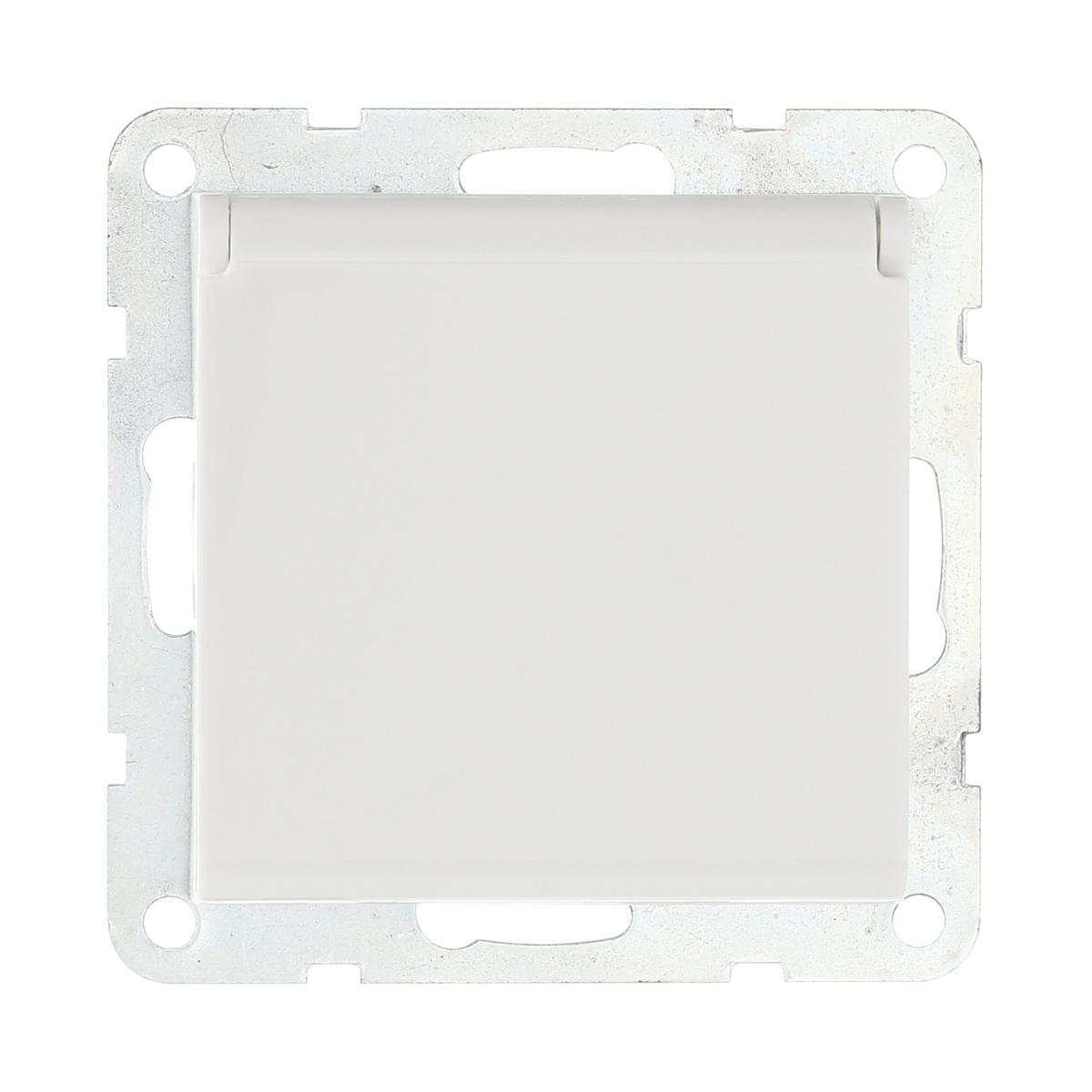 фото розетка lk studio с з/к, шторками и крышкой (белый) lk60 863404-1 | 220svet.ru