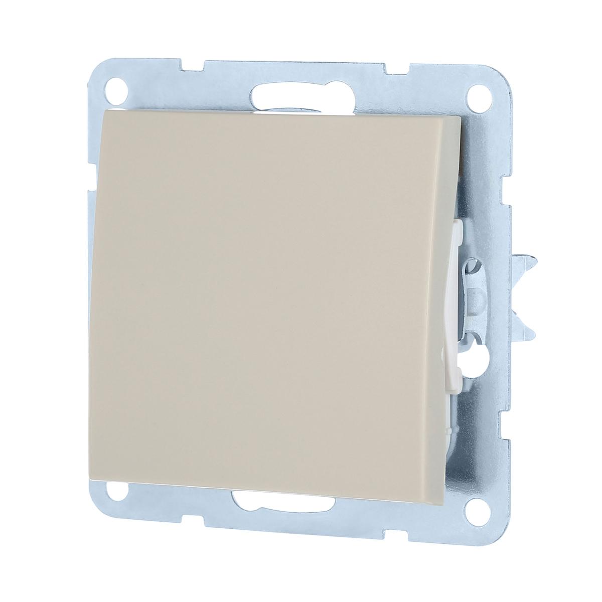 фото выключатель lk studio 1-кл.(схема 1) 16 a, 250 b (бежевый) lk60 860101-1 | 220svet.ru