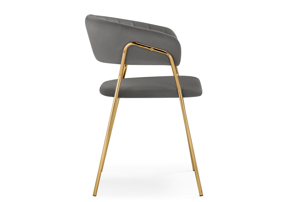 фото стул woodville kamelia 1 dark gray / gold 15470 | 220svet.ru