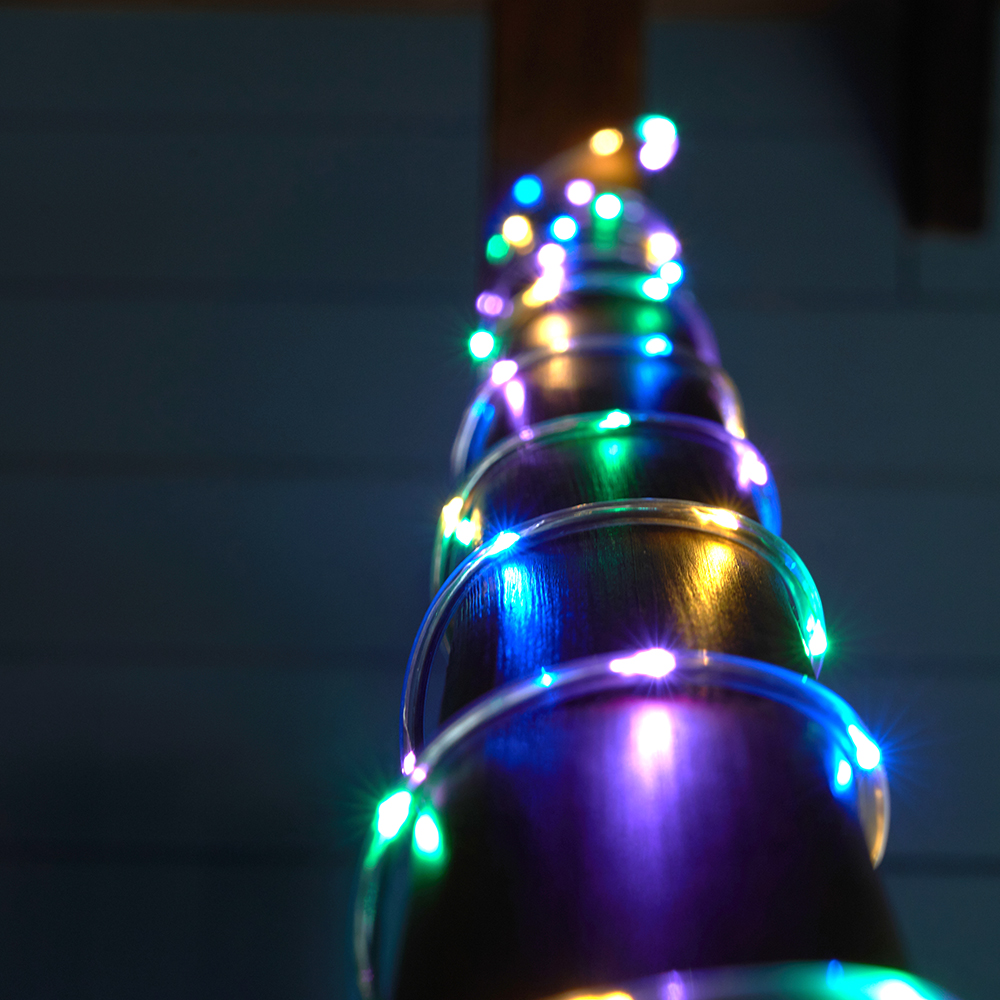 фото гирлянда feron cl587 линейная мини дюралайт мультиколор с контроллером, 15м, c питанием от сети 220v 51462 | 220svet.ru