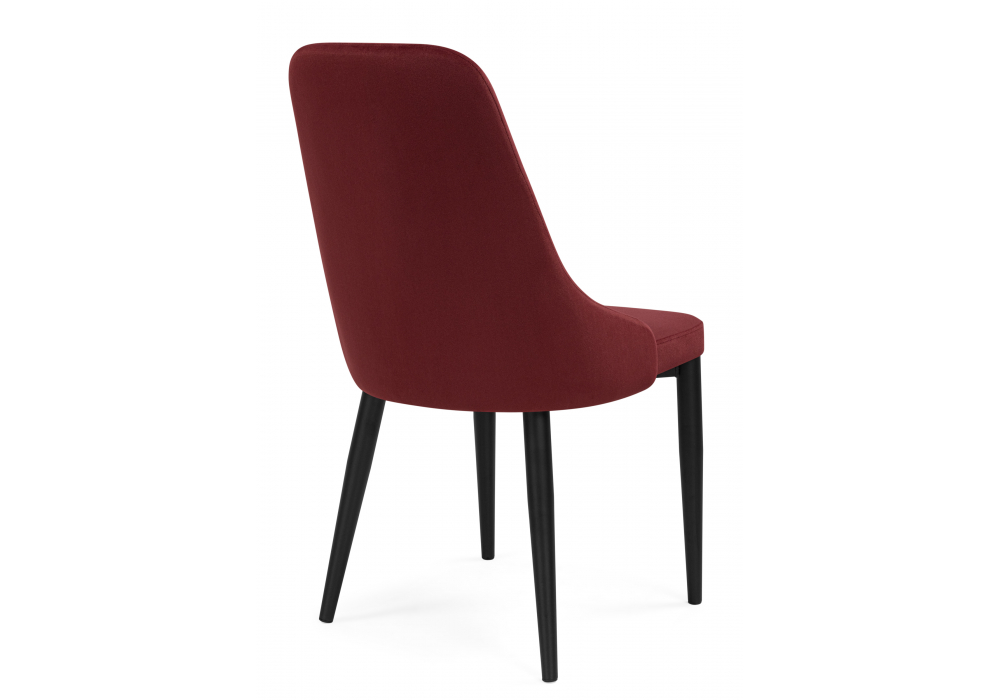 фото стул на металлокаркасе woodville kora wine red / black 15949 | 220svet.ru