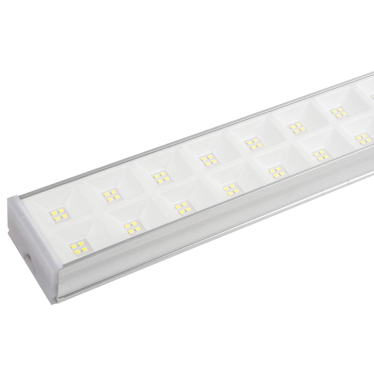 фото линейный светодиодный светильник uniel ulo-fl120c-100w/4000k/k silver linkable ul-00010829 | 220svet.ru