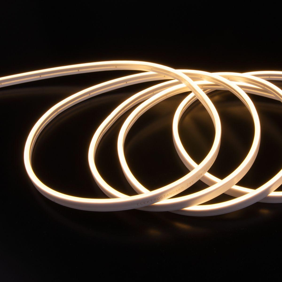 фото гибкий неон elektrostandard 10w/m 120led/m 2835smd теплый белый 5m a056258 | 220svet.ru