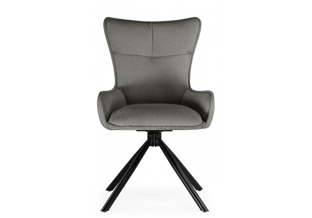 фото стул на металлокаркасе поворотный woodville chicago light gray / black 15830 | 220svet.ru