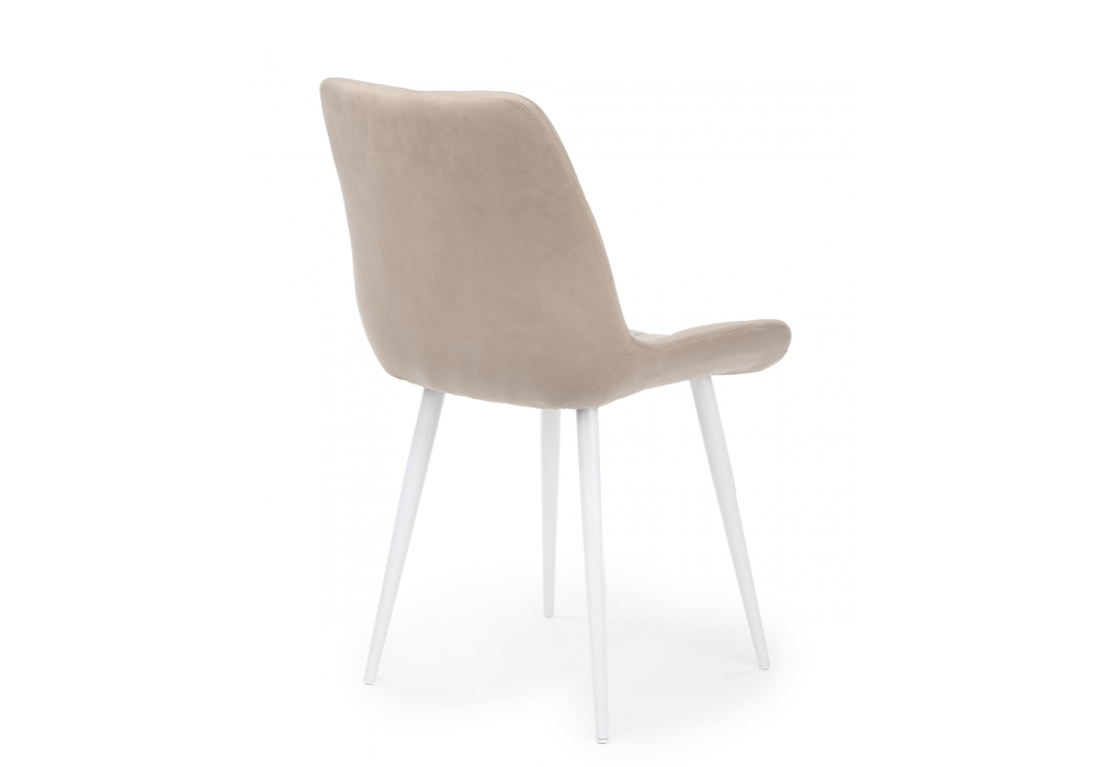 фото стул на металлокаркасе поворотный woodville челси 360 к бежевый (zd 210) / белый np 632481 | 220svet.ru