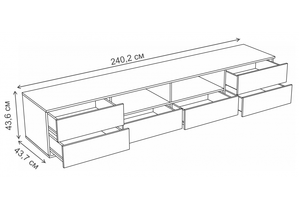 фото тв-тумба woodville маллоу дуб вотан / графит софт 563535 | 220svet.ru