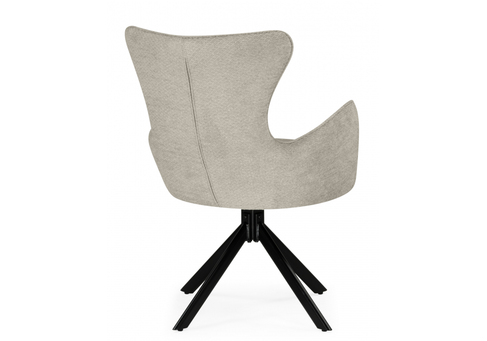 фото стул на металлокаркасе woodville atlanta beige / black 15831 | 220svet.ru