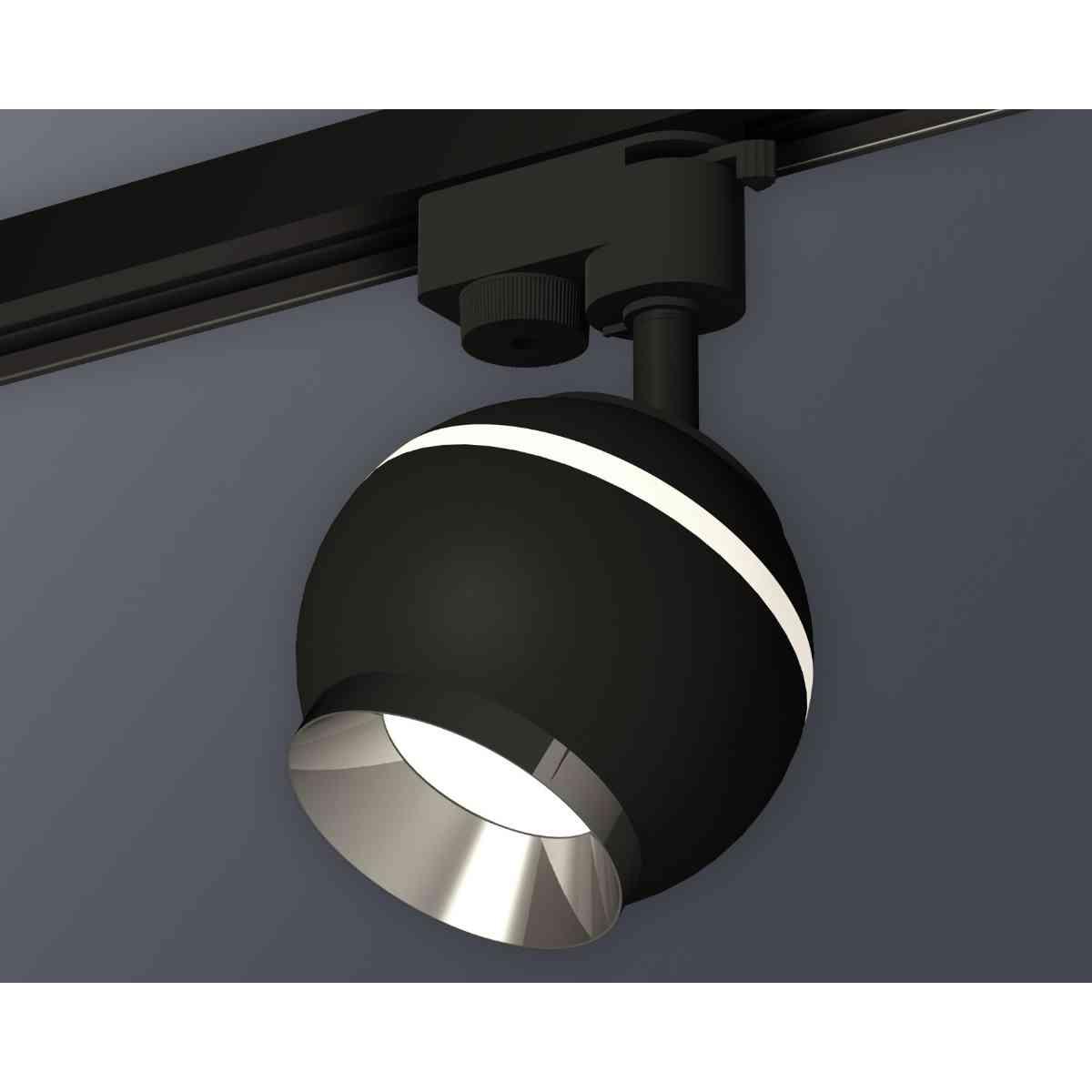 фото комплект трекового светильника ambrella light track system xt1102003 sbk/psl черный песок/серебро полированное (a2521, c1102, n7032) | 220svet.ru