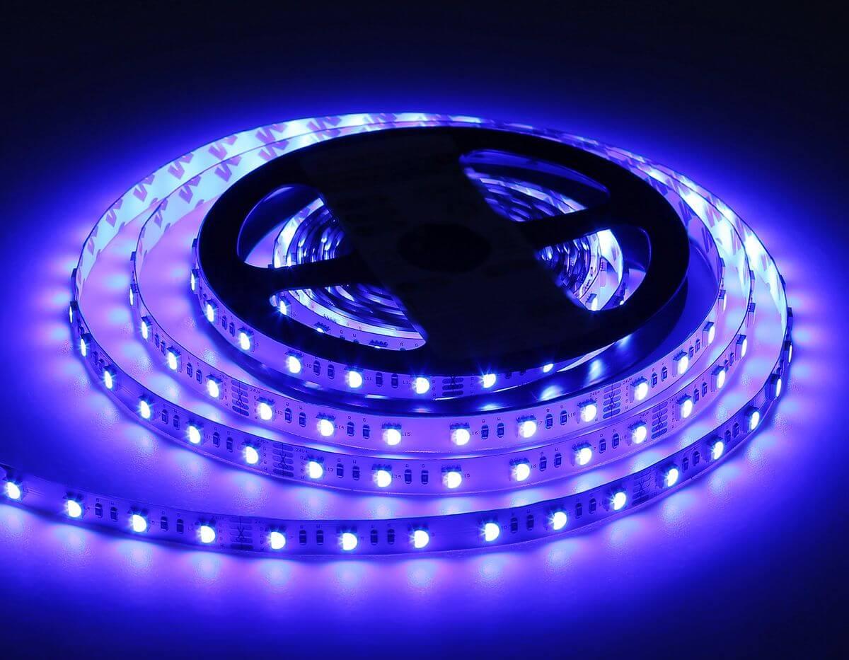 фото светодиодная лента ambrella light 10w/m 60led/m 5050smd rgbw+теплый белый 5m gs4401 | 220svet.ru