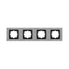 Миниатюра фото рамка 4-постовая mono electric белый гранит 107-600000-163 | 220svet.ru