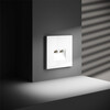 Миниатюра фото розетка компьютерная встраиваемая двойная rj45+rj45 кат.6 voltum s70 vls060201 (белый глянцевый) | 220svet.ru