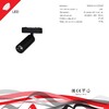 Миниатюра фото трековый магнитный светодиодный светильник reluce 13005-9.3-001ur magnetic led15w bk | 220svet.ru