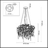 Миниатюра фото подвесная люстра odeon light chainy 5067/12 черный | 220svet.ru