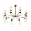 Миниатюра фото потолочная люстра на штанге lumion kassia 6586/16 золотой | 220svet.ru