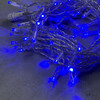 Миниатюра фото гирлянда нить с колпачком 10м синяя 220в, 100 led, провод прозрачный пвх, ip65 ltc pst100cap-10-2b | 220svet.ru