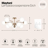Миниатюра фото потолочная люстра maytoni erich mod221pl-10g | 220svet.ru