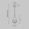 Миниатюра фото подвесной светильник maytoni bell mod534pl-l11b3k | 220svet.ru