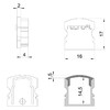 Миниатюра фото заглушка deko-light end cap f-au-02-10 set 2 pcs 978552 | 220svet.ru