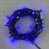 Миниатюра фото гирлянда нить 10м синяя с мерцанием белого диода 220в, 75 led, провод черный каучук, ip65 ltc ll75blw-1-2b | 220svet.ru