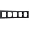 Миниатюра фото рамка из стекла на 5 постов werkel favorit черный w0051108 | 220svet.ru