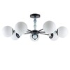 Миниатюра фото потолочная люстра lumion sunday 6526/7c чёрная | 220svet.ru