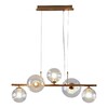 Миниатюра фото подвесная люстра moderli renny v10800-5p | 220svet.ru