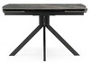 Миниатюра фото керамический стол woodville катчел 120(180)x80 nebula gold / черный 621187 | 220svet.ru