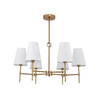 Миниатюра фото потолочная люстра на штанге arte lamp daniella a4104lm-6pb | 220svet.ru