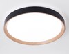 Миниатюра фото потолочный светодиодный светильник ambrella light черный/светлое дерево fz1326 | 220svet.ru