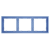 Миниатюра фото рамка пластиковая на 3 поста voltum s70 vls100315 (деним) | 220svet.ru