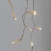 Миниатюра фото гирлянда бахрома 3,1 x 0,5 м тепло-белая 220в, 120 led, провод белый каучук 2,3мм, ip65 ltc eco120-8-2ww | 220svet.ru