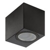 Миниатюра фото уличный настенный светильник uniel uul-p41a 6w/gu10 ip65 black ul-00010512 | 220svet.ru