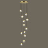 Миниатюра фото каскадная светодиодная люстра delight collection md24001033-12a gold/clear | 220svet.ru