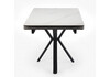 Миниатюра фото керамический стол 140(200)х80 раскладной woodville старлайт  snow alpin white / черный 622891 | 220svet.ru