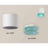 Миниатюра фото комплект накладного светильника ambrella light techno spot xs7401023 swh/bl белый песок/голубой (c7401, n7194) | 220svet.ru