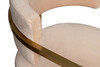 Миниатюра фото стул полубарный garda decor 76ar-603gold-bg беж/мат. золото | 220svet.ru