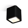 Миниатюра фото комплект накладного светильника ambrella light techno spot xs7841001 sbk/swh черный песок/белый песок (c7841, n7701) | 220svet.ru