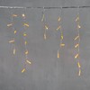 Миниатюра фото гирлянда бахрома с колпачком 3,1 x 0,5 м экстра тепло-белая 220в, 120 led, провод прозрачный пвх, ip65 ltc pil120cap-10-2eww | 220svet.ru