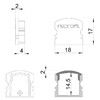 Миниатюра фото заглушка deko-light end cap f-au-02-12 set 2 pcs 978561 | 220svet.ru