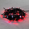 Миниатюра фото гирлянда нить 10м красная с мерцанием белого диода 24в, 100 led, провод черный пвх, ip54 ltc pst100blw-11-1r | 220svet.ru