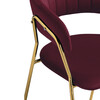 Миниатюра фото стул на металлокаркасе woodville kamelia 1 wine red / gold 15717 | 220svet.ru