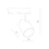 Миниатюра фото трековый светодиодный однофазный светильник arte lamp amico a1821pl-1wh | 220svet.ru