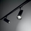 Миниатюра фото трековый светодиодный светильник ideal lux quick 21w cri80 30 3000k bk 1-10v | 220svet.ru