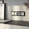 Миниатюра фото рамка из стекла на 4 поста werkel favorit черный w0041108 | 220svet.ru