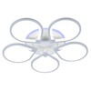 Миниатюра фото потолочная светодиодная люстра profit light 8000/5 wht | 220svet.ru